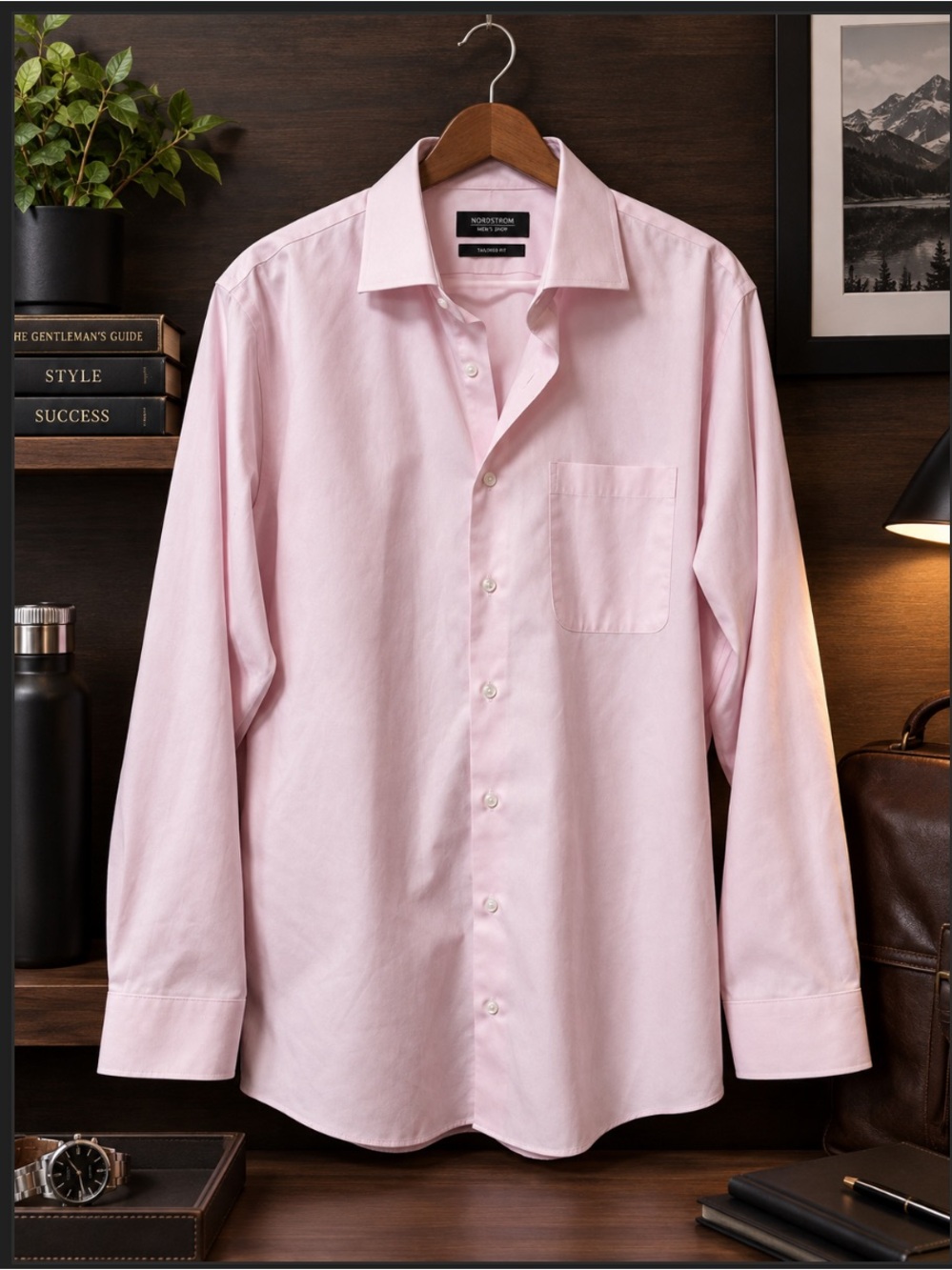 Nordstrom Light Pink Men's Dress Shirt
